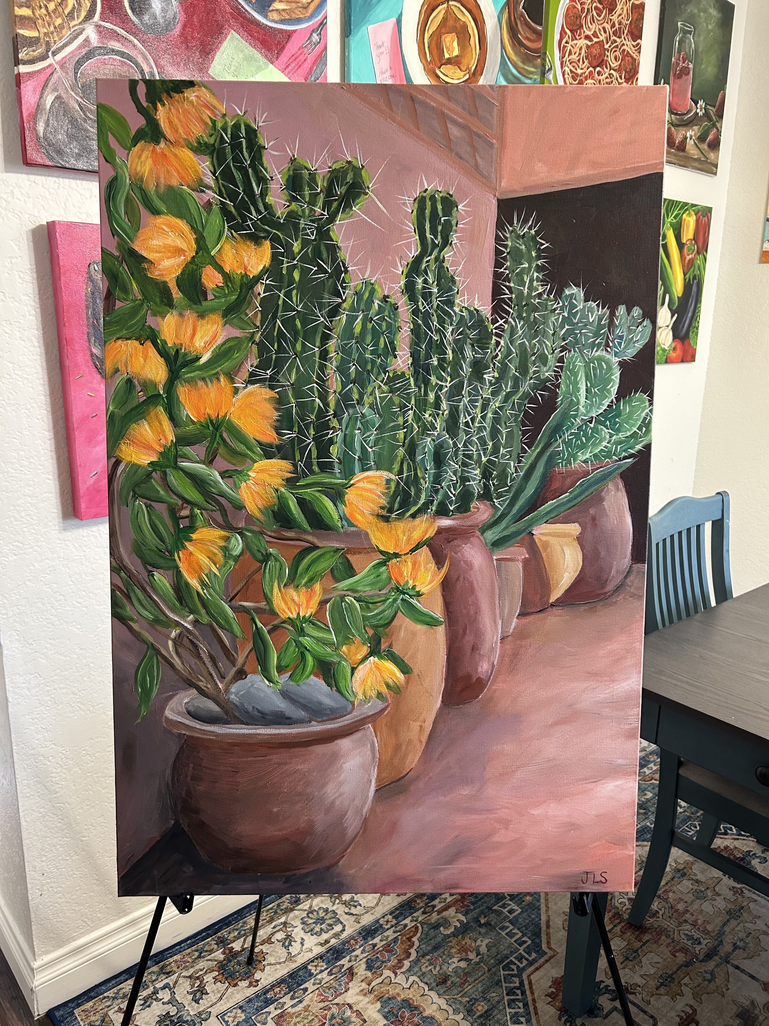 southwestern art still life botanical
