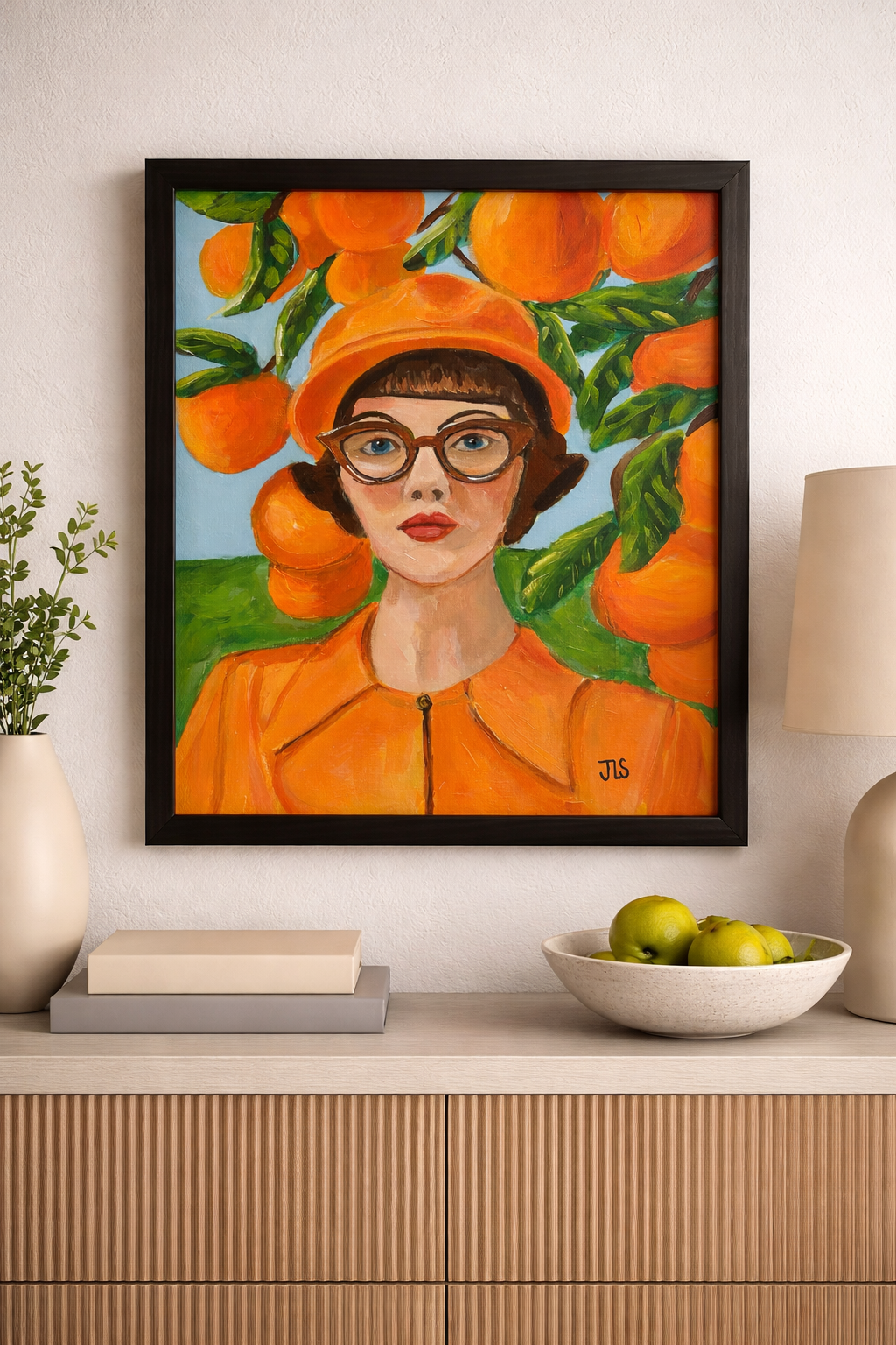 Girl In The Orange Grove