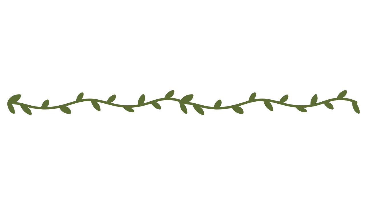 Handwritten phrase 'thank you' with a green leafy vine border.