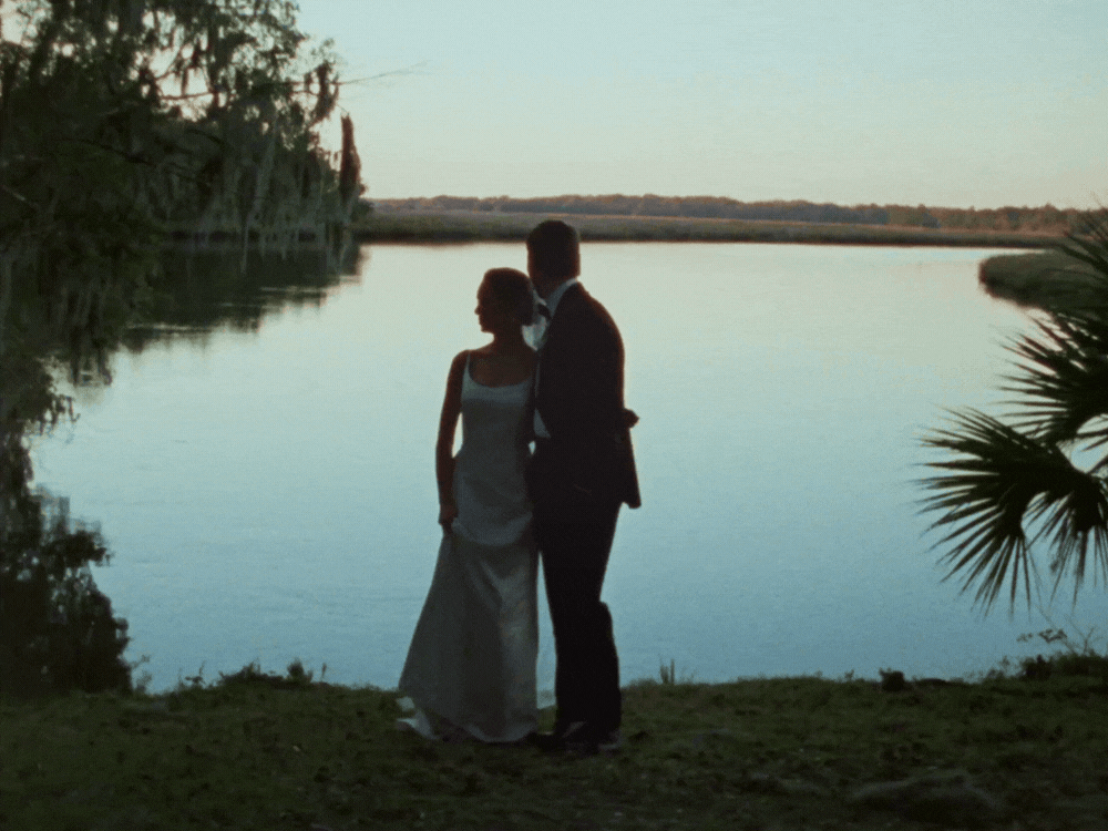 16mm wedding video of couple