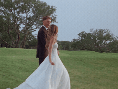 16mm wedding video of couple 
