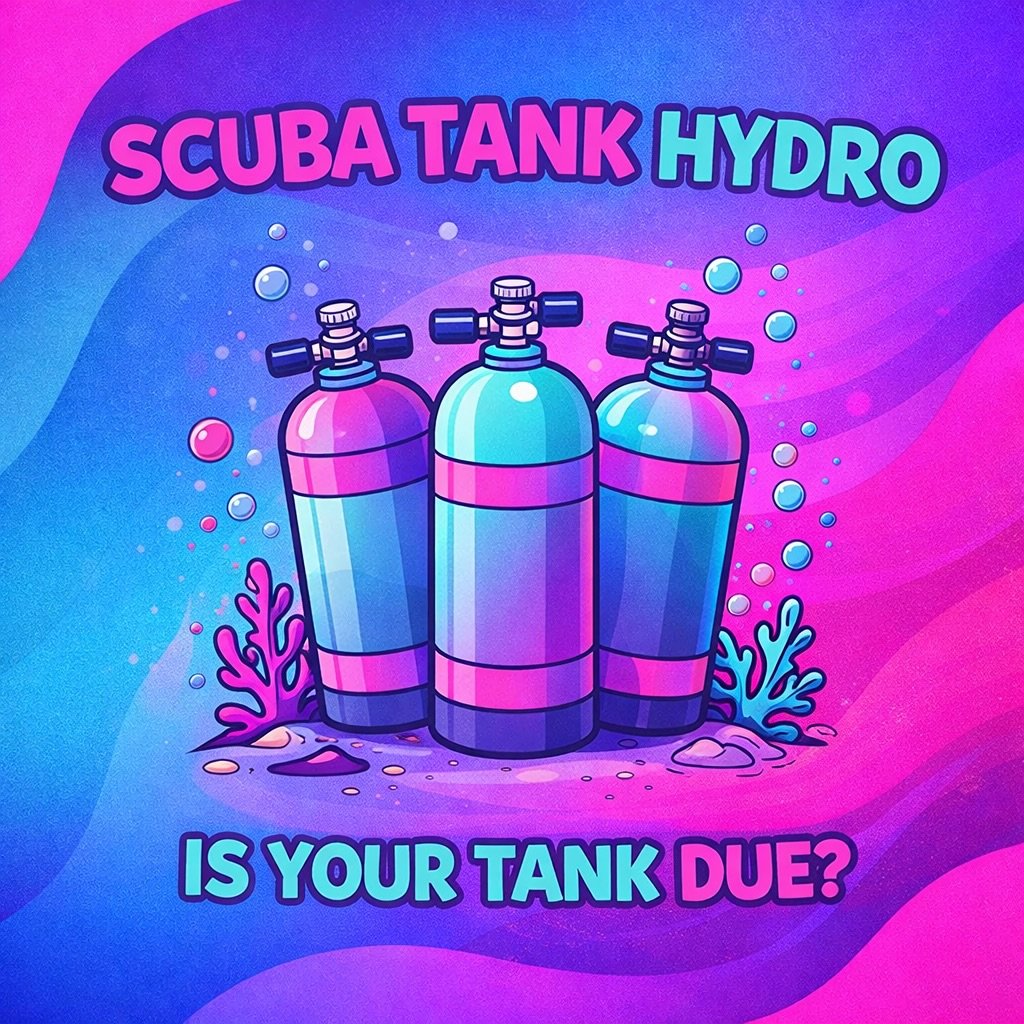 Your tank called&hellip; it&rsquo;s due for hydro 👀

We&rsquo;ve got an April run going out:
💥 $75 incl. fill
📍 Pick up + drop off from Squids HQ (Shoal Bay)
⏱ ~1 week turnaround

Easy. Done. (No fuel used). Back in the water.

Spots are limited (