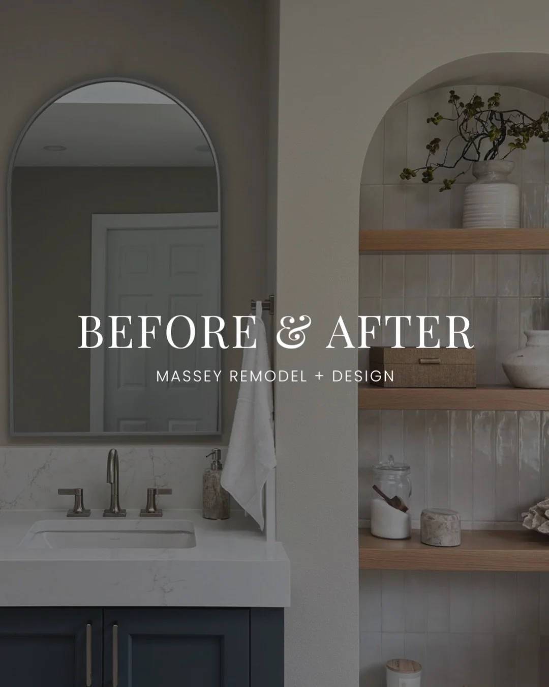 Arched Alcove Bathroom Remodel Before &amp; After ✨

This modern bathroom remodel in Puyallup proves you don&rsquo;t always need a full layout change to completely transform a space 😍

Our clients came to us with a more closed-off, builder-grade lay
