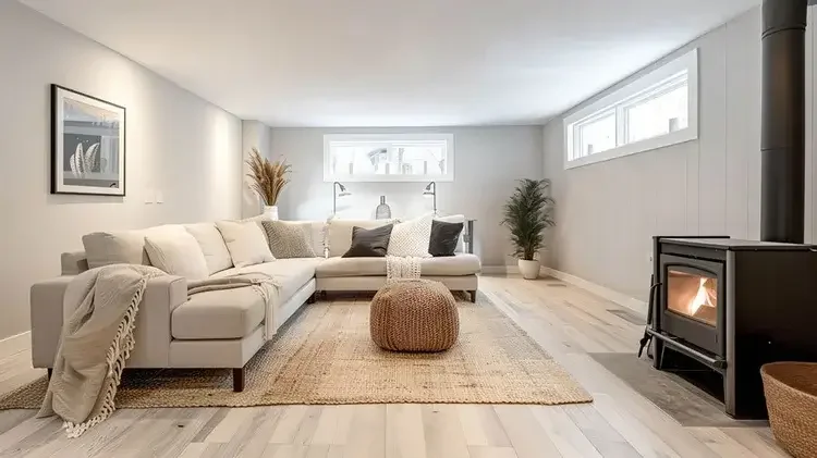 Cozy basement remodel in Bellevue, WA