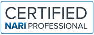 ARI Certified Professional designation awarded to remodeling professionals who meet National Association of the Remodeling Industry certification standards.