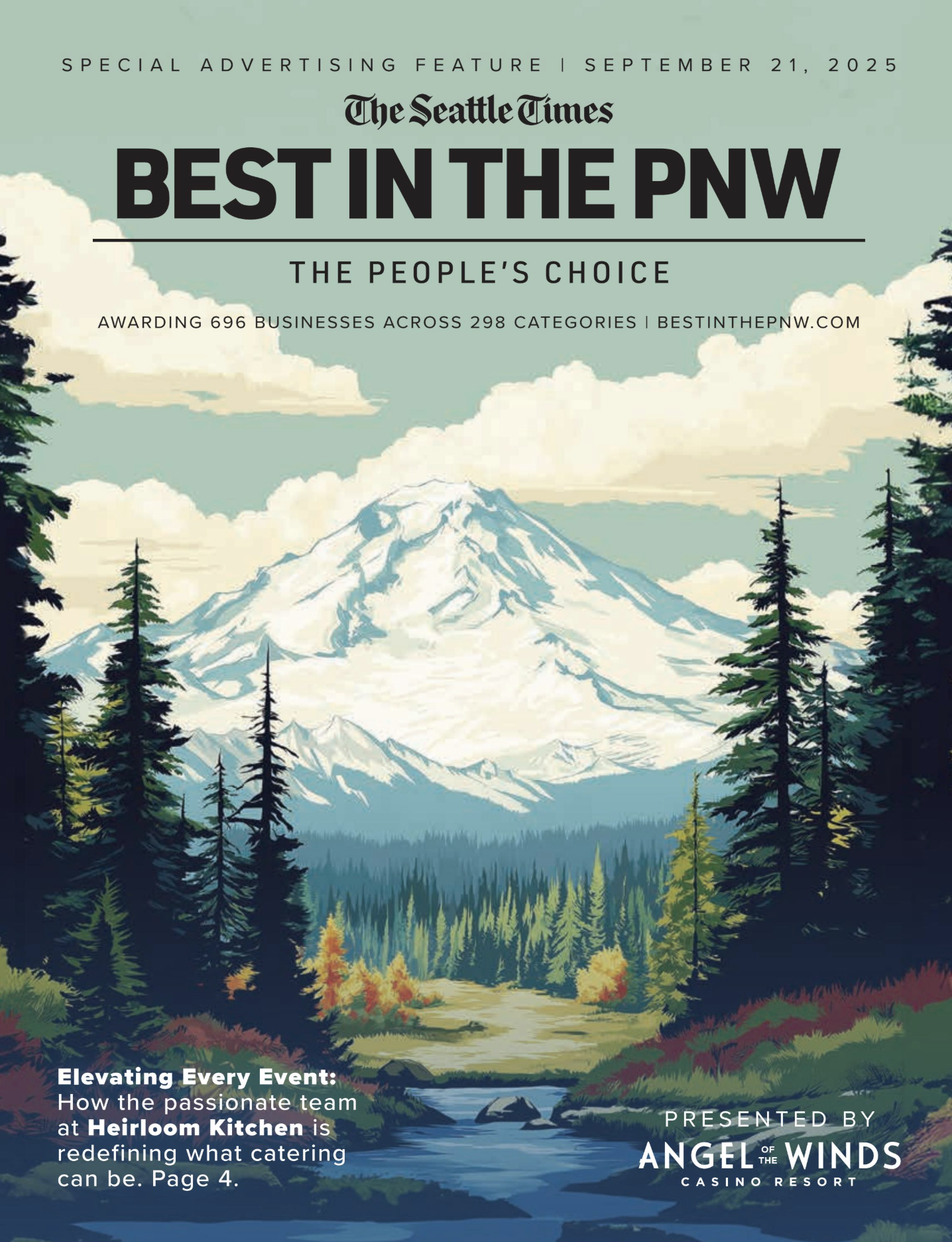 Seattle Times Best in the PNW special feature recognizing Massey Remodel + Design for excellence in home remodeling, kitchen remodeling, and bathroom renovation in Washington State