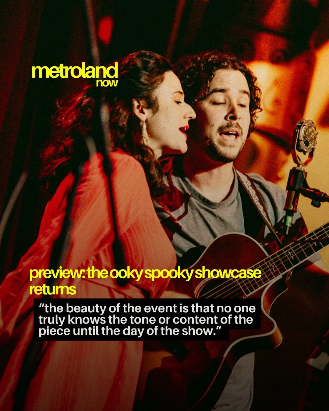 Spooky Season is upon us, and while much of our reality might seem haunted, there are some much more fun hauntings we can celebrate this time of year thanks to the third edition of the Ooky Spooky Musical Showcase. Presented by Zan and Michael of Zan