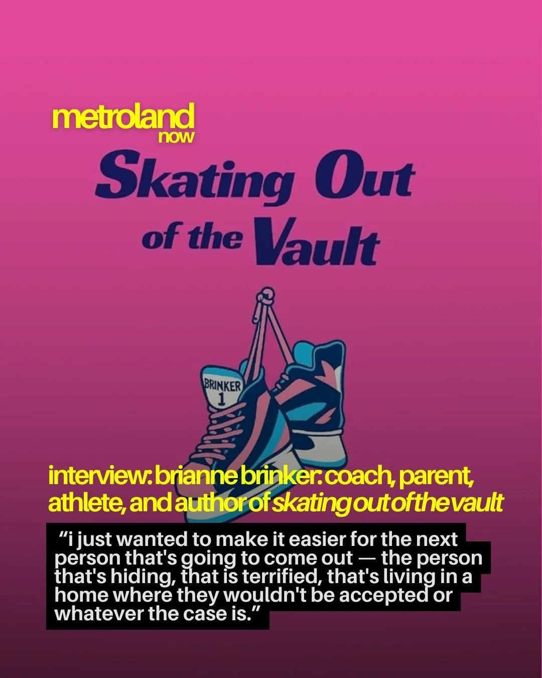 Brianne Brinker is an athlete and parent who also coaches hockey and more at Union College. She just released her memoir, Skating Out of the Vault which details her life before, during, and after her realization of her trans identity, alongside her c
