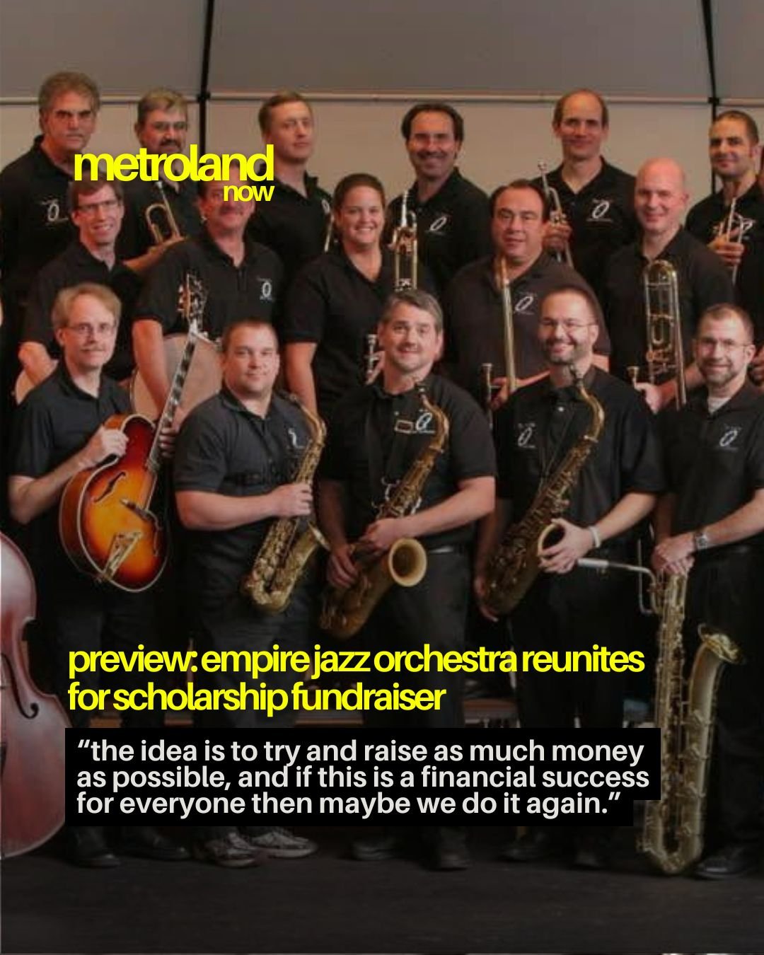 Dr. William Meckley and the Empire Jazz Orchestra are reuniting in an effort to raise scholarship funds for SUNY SCCC Music students. Our writer Jonathan Patrizio spoke with him in anticipation of the show.