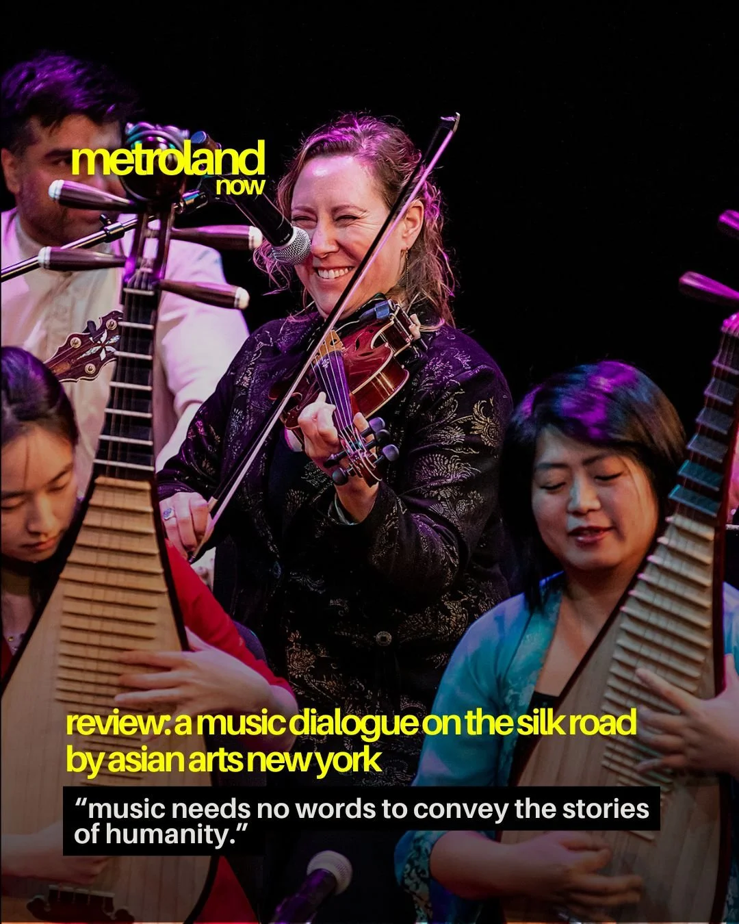On March 22, 2026 at The Egg, Asian Arts New York lit a musically conversational match with A Music Dialogue on the Silk Road. The president and MC of the organization, Wei Qin, put together a most wonderful lineup of music highlighting the route&rsq