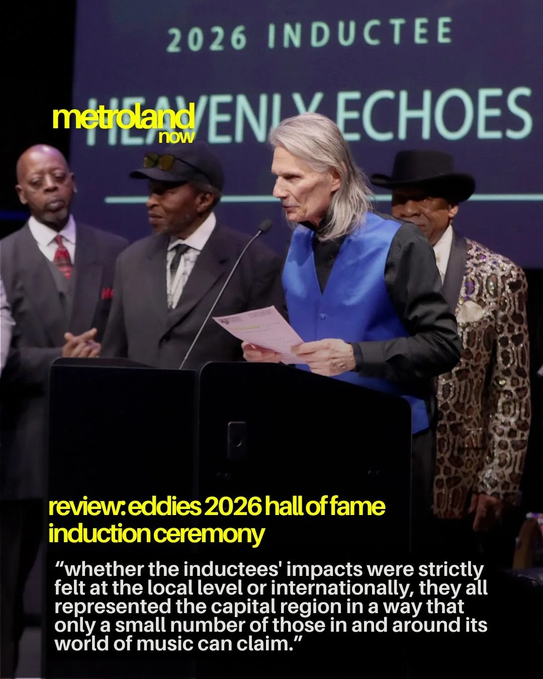 With its eighth hall of fame ceremony, the Thomas Edison Music Awards presented the class of 2026 which included Eddie Angel, Lee Shaw, Ernie Williams, Dominick Campana, Heavenly Echoes Gospel Band, The Visionaries of The Van Dyck, and Jim Furlong. J