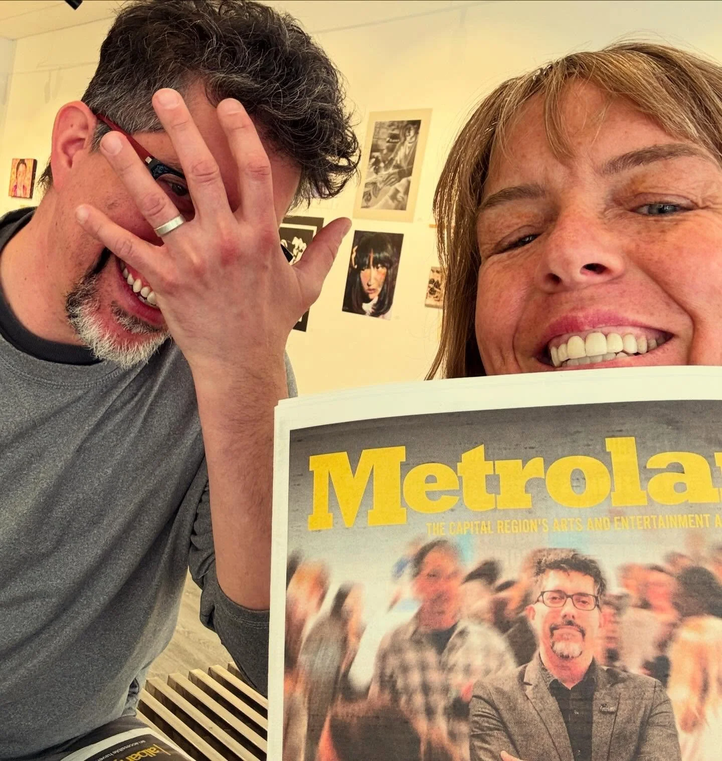 Almost forgot my monthly tradition. This time I&rsquo;m joined by our cover man Tony Iadicicco at the Albany Center Gallery! Pick up your copy soon! This month has five weeks for our production schedule so with that extra week we&rsquo;re sure to run