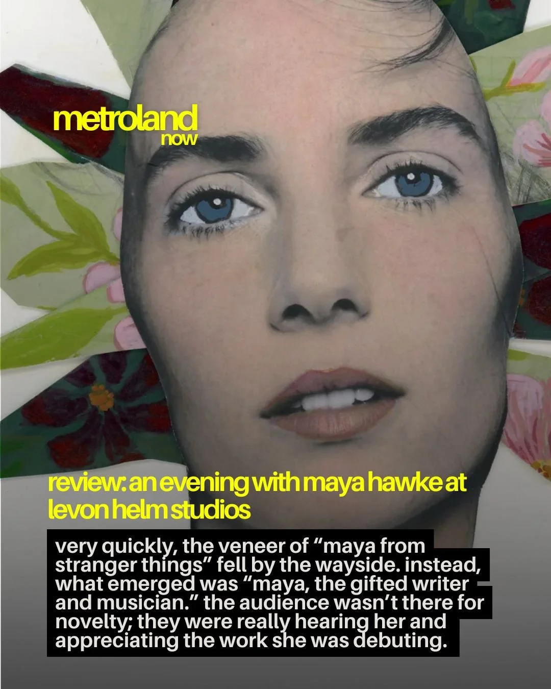 Actor/musician Maya Hawke graced Woodstock, NY with an intimate set at Levon Helm Studios, allowing a passionate crowd a sneak peek at songs from her upcoming May 1 release, Maitreya Corso. Katie Leach was on hand to take it all in, and you can read 