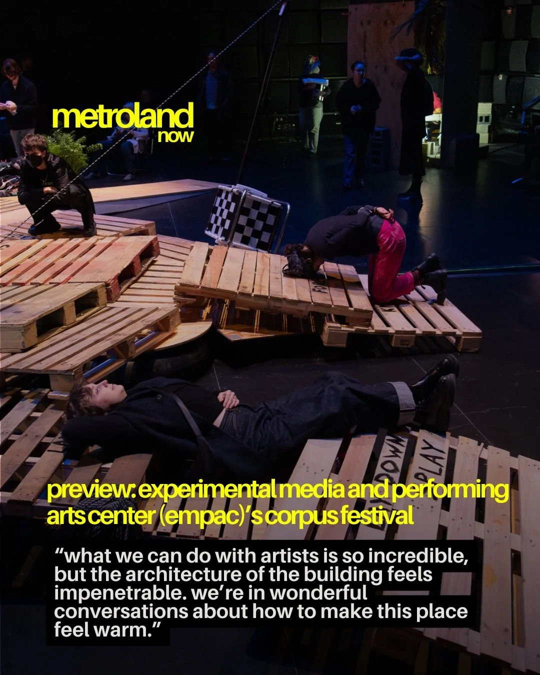 The Experimental Media and Performing Arts Center (EMPAC) of Troy is hosting Corpus Festival, a weekend long festival of art installations and performance pieces, many of which are interactive and group participation based. Katie Leach sat down for a