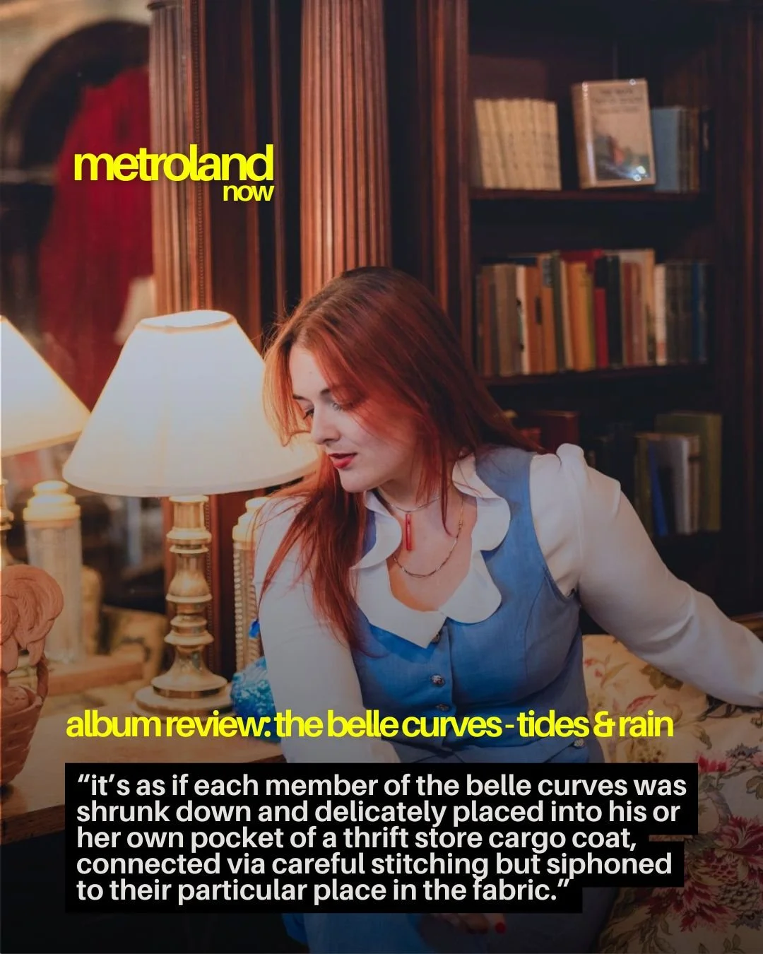 The Belle Curves have delivered a lo-fi, indie folk masterpiece in &ldquo;Tides &amp; Rain,&rdquo; calling to mind late &lsquo;90s archetypes and bands like Rilo Kiley and The Sundays. Read TJ Foster&rsquo;s full review over on our website, and be su