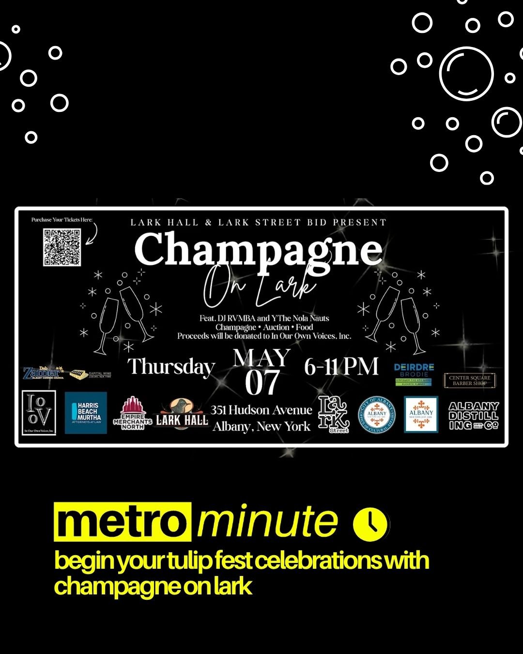 Newsflash Metro Minute - local info in less than 60 seconds!

Positioned amongst the beautiful scenery of Washington Park and an array of fascinatingly historic architecture, Lark Street is home to a plethora of creatives dedicated to creating spaces