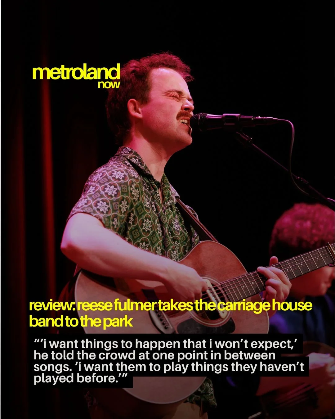 Local Americana act Reese Fulmer and the Carriage House Band took the stage at The Park Theater in Glens Falls for a laidback performance on Friday night. James Mullen tells you all about it over on our website, alongside a gallery of photos from our