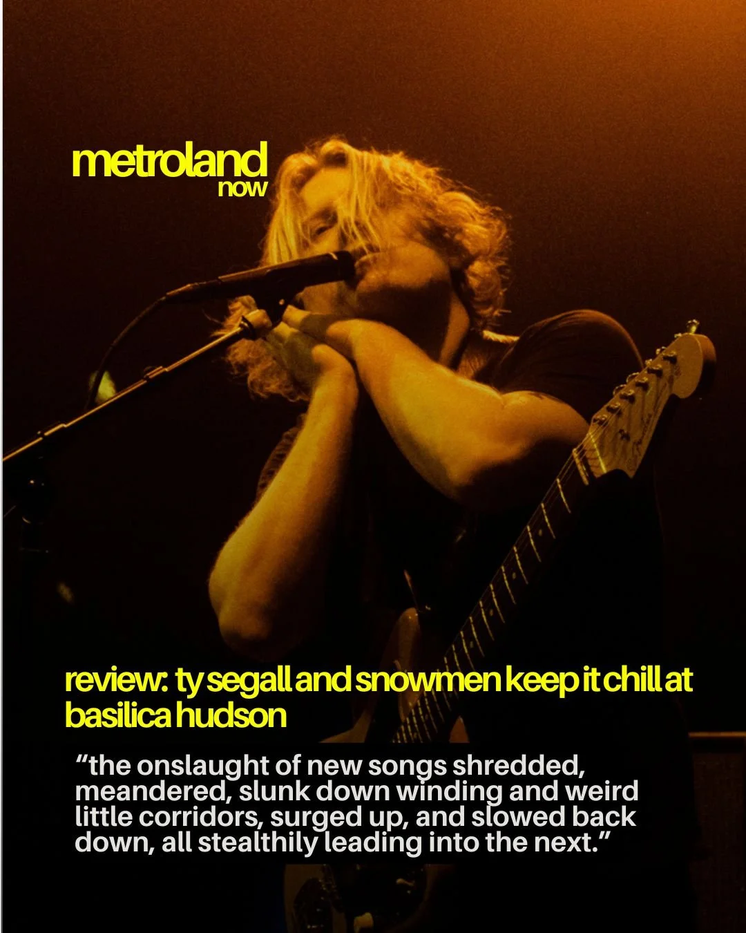 It would be easy &mdash; and well received, I&rsquo;m sure &mdash; for Ty and the gang to lean into a sort of nostalgia tour. The old garage-rocky flavor of Lemons-era Ty Segall is what I grew up on and fell in love with, so it was surreal to hear ea