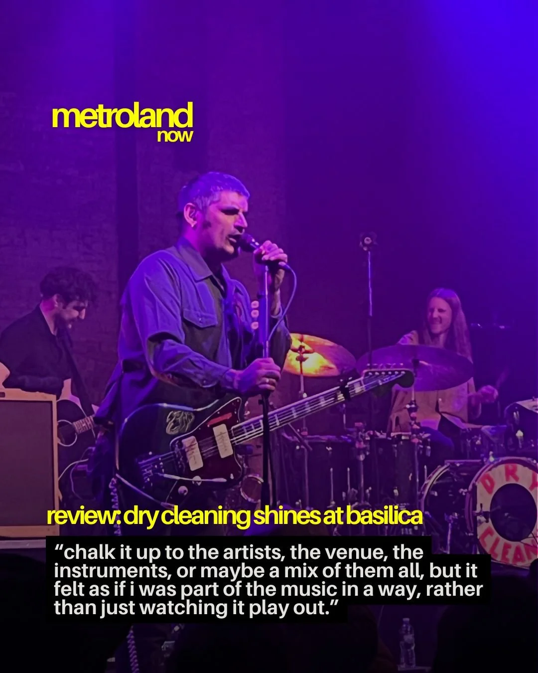 Dry Cleaning brought a memorable night of post-punk to Basilica Hudson and Maurice Burbridge was on hand to revel in the magic. Read his review over on our website, now!
