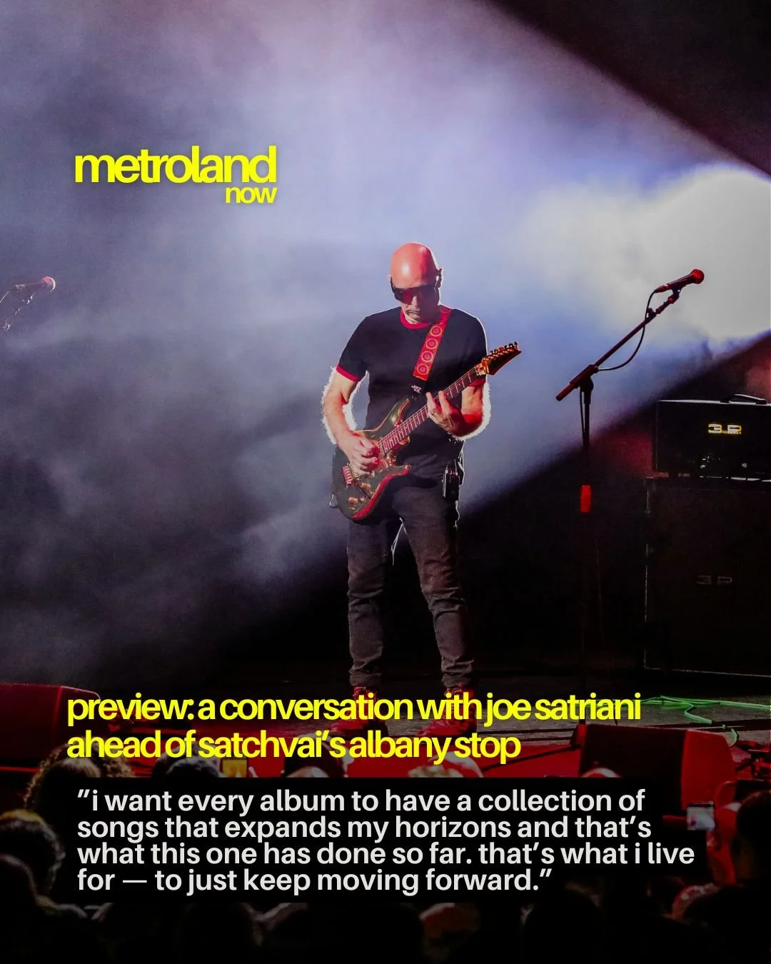 Joe Satriani is a name immediately associated with guitar wizardry, and he and his fellow guitar aficionado are coming to The Palace Theatre on May 21. Jonathan had the chance to chat with Satriani ahead of the date, and you can read the interview ov