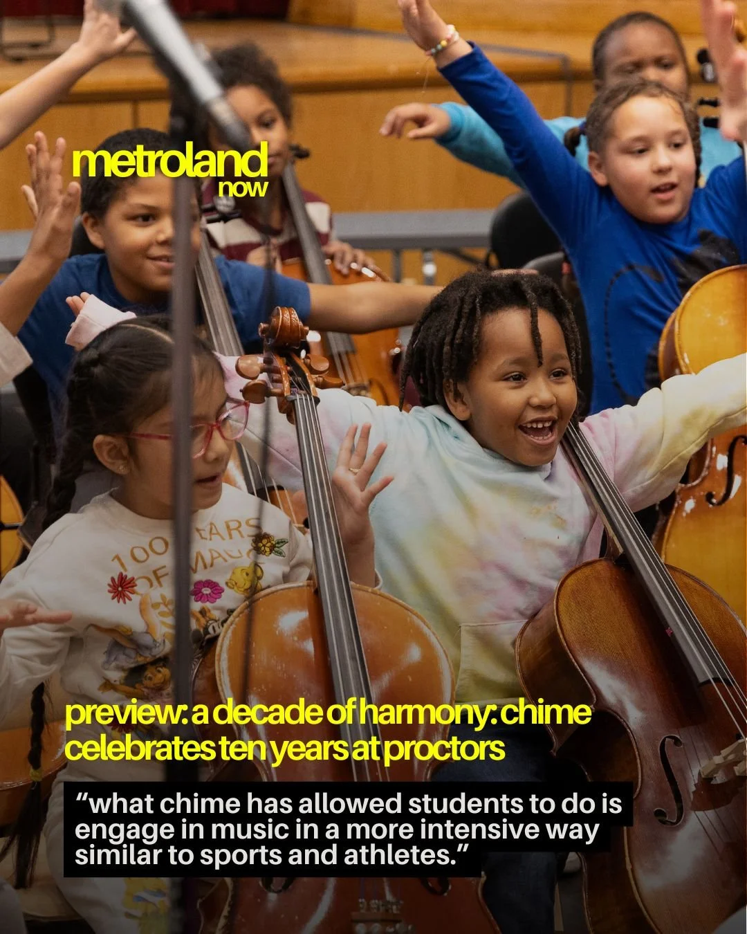 For ten years, music has been showing up after the school bell rings and changing lives across the Capital Region thanks to Empire State Youth Orchestra&rsquo;s (ESYO) CHIME program. To celebrate the program&rsquo;s first decade, they are presenting 