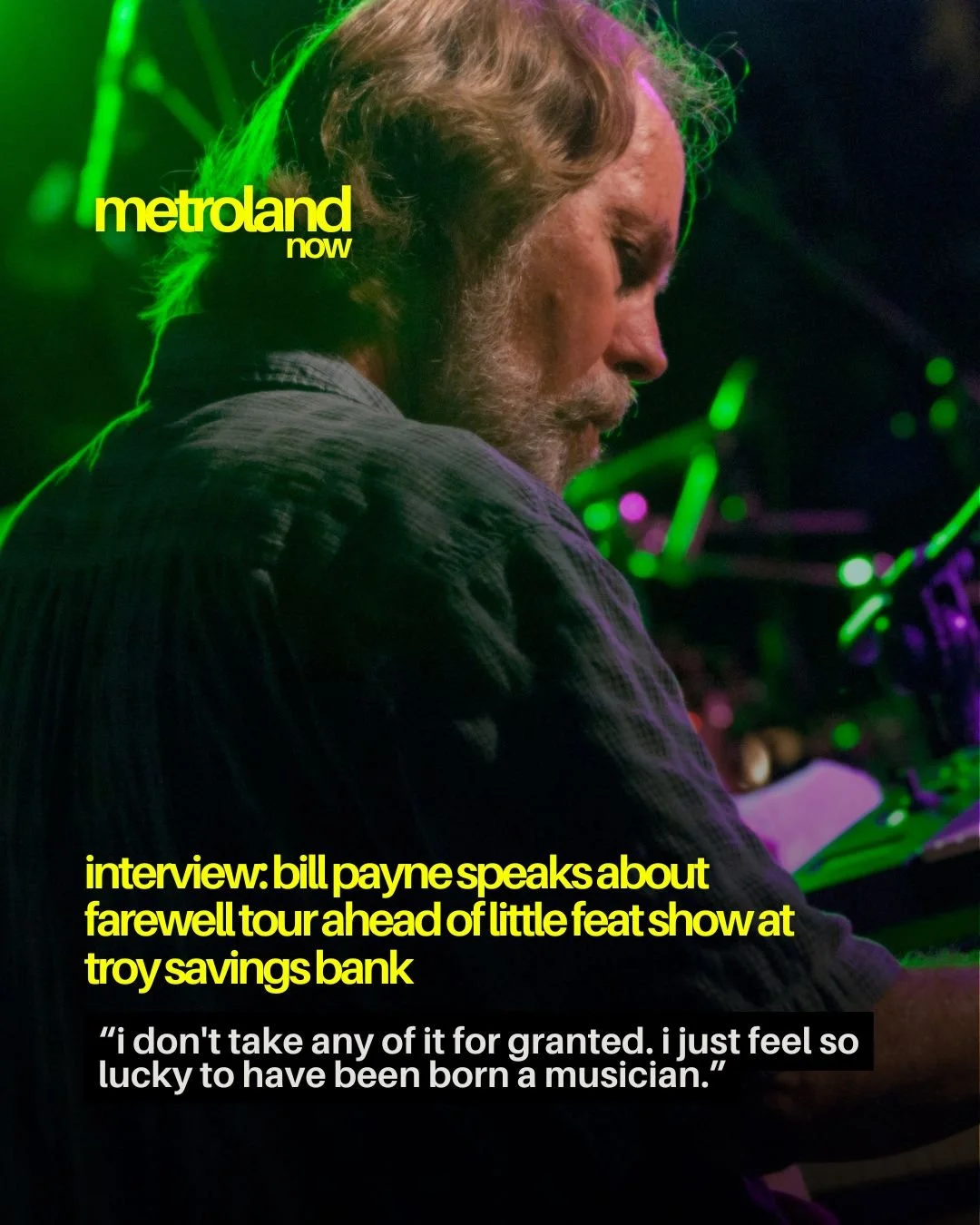 Farewell tours are a bittersweet experience &ndash; a long goodbye for both the band and the fans as they admire all the work and music that have come out of this journey. As Little Feat embarks on their own farewell tour, with a stop at Troy Savings
