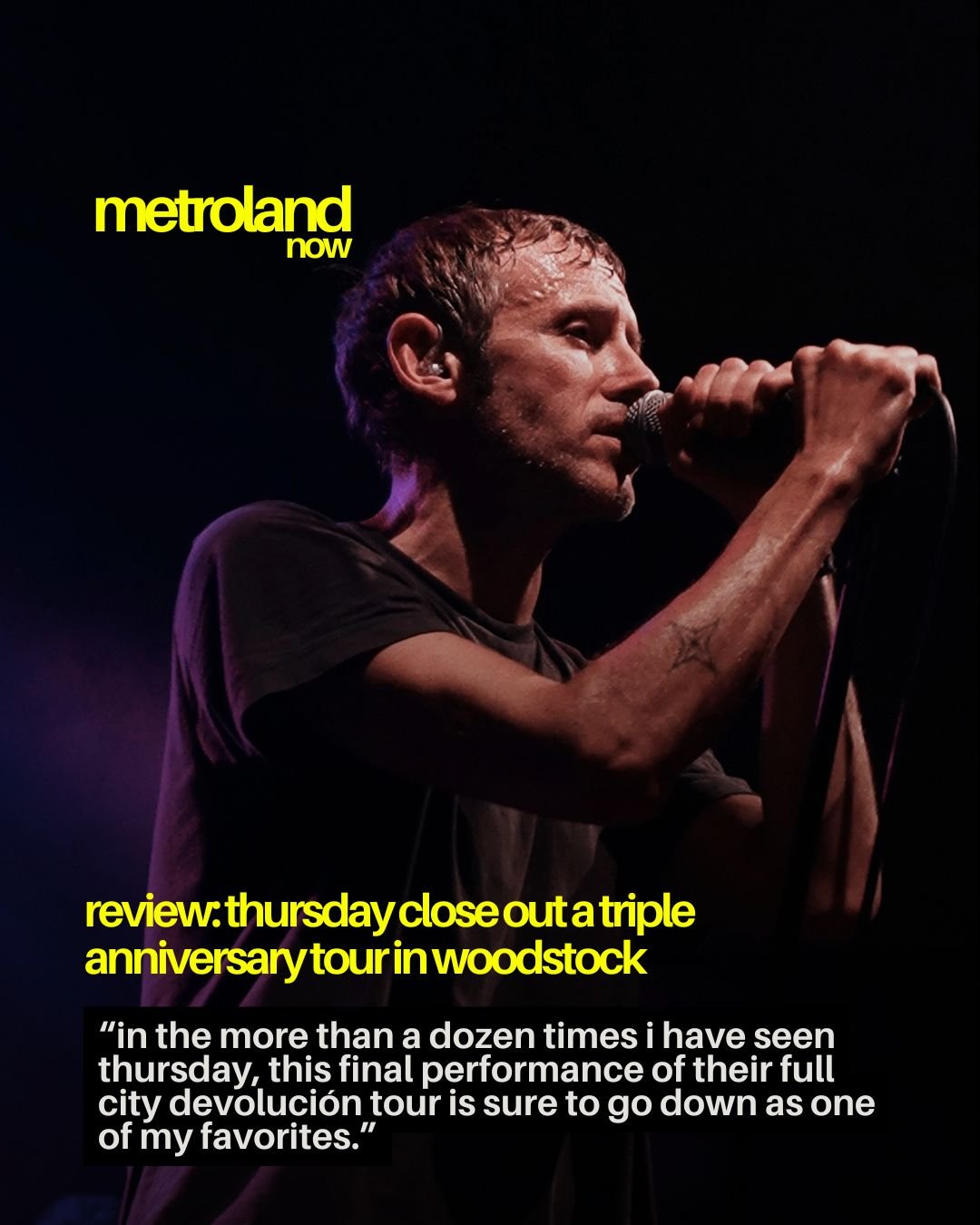 This year, the iconic post-hardcore quintet Thursday has been celebrating milestone anniversaries of three different albums: 15 years of No Devoluci&oacute;n (2011), 20 years of A City by the Light Divided (2006), and 25 years of the iconic Full Coll