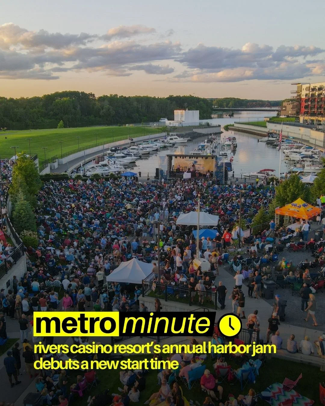 Newsflash Metro Minute - local info in less than 60 seconds!

Rivers Casino Resort Schenectady has announced the lineup for its annual Harbor Jam summer concert weekend, returning Aug. 15-16 to the Mohawk Harbor Amphitheater with free performances ce