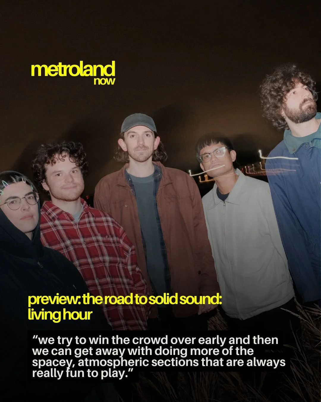 Our Road to Solid Sound series continues with Winnipeg&rsquo;s Living Hour, who will also be making a stop at No Fun in Troy on June 25 ahead of their festival appearance. Read an interview with the band from Jonathan Patrizio over on our website, no