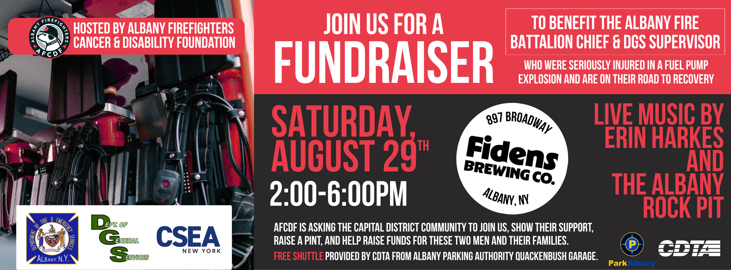 PREVIEW: AFCDF Announces Fundraiser for Injured Albany Fire Battalion Chief and DGS Supervisor