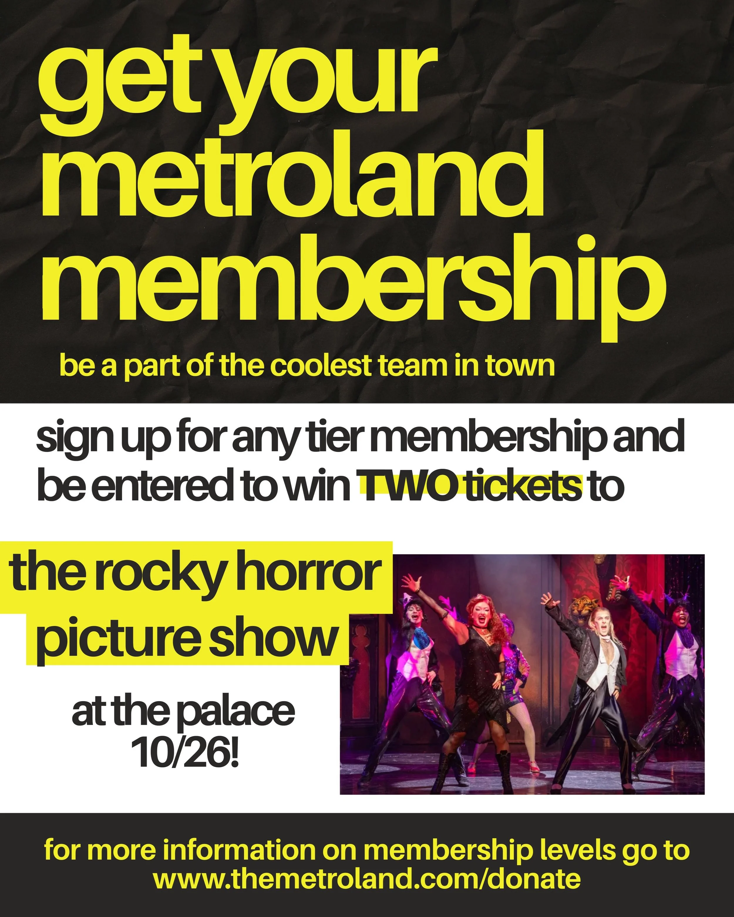 In what has become a yearly tradition, everyone&rsquo;s favorite Science Fiction / Double Feature, The Rocky Horror Picture show along with a live shadow cast performance by The Kids of Albany returns to the @palacealbany. Win a pair of tickets now b