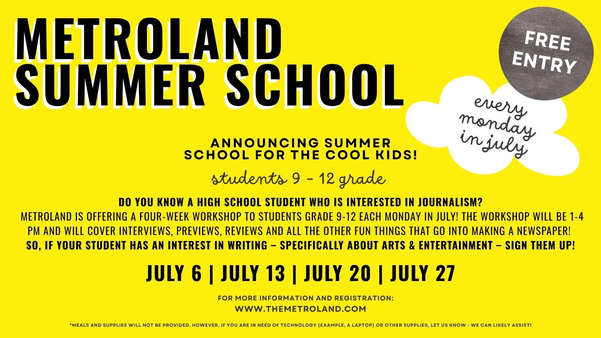 PREVIEW: Announcing Summer School for the Cool Kids!