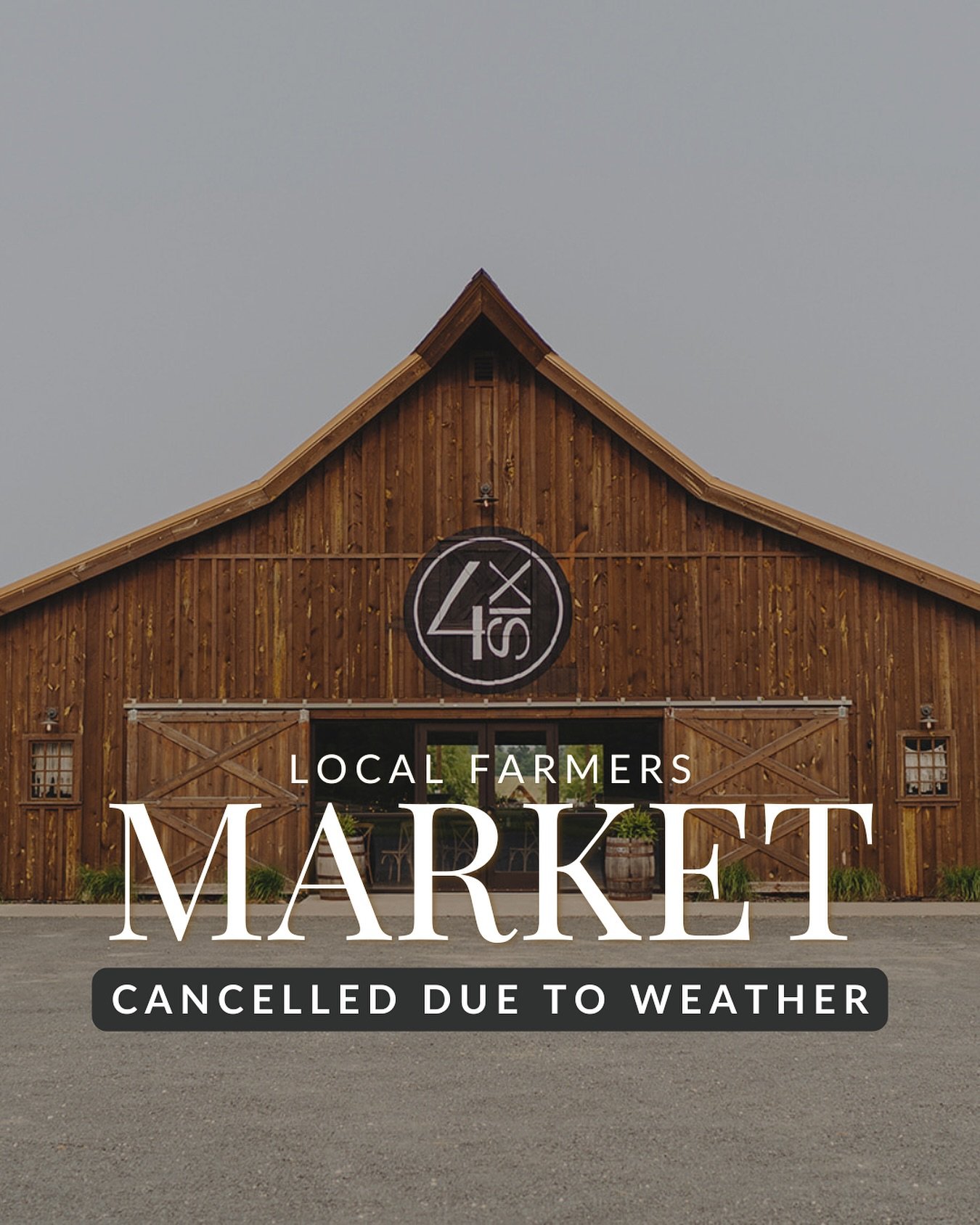 Due to the steady rain, the farmers market is cancelled today. 🌧️

We&rsquo;ll miss seeing all your faces, but we hope you stay cozy and dry!

See you next time! 🧁🤎