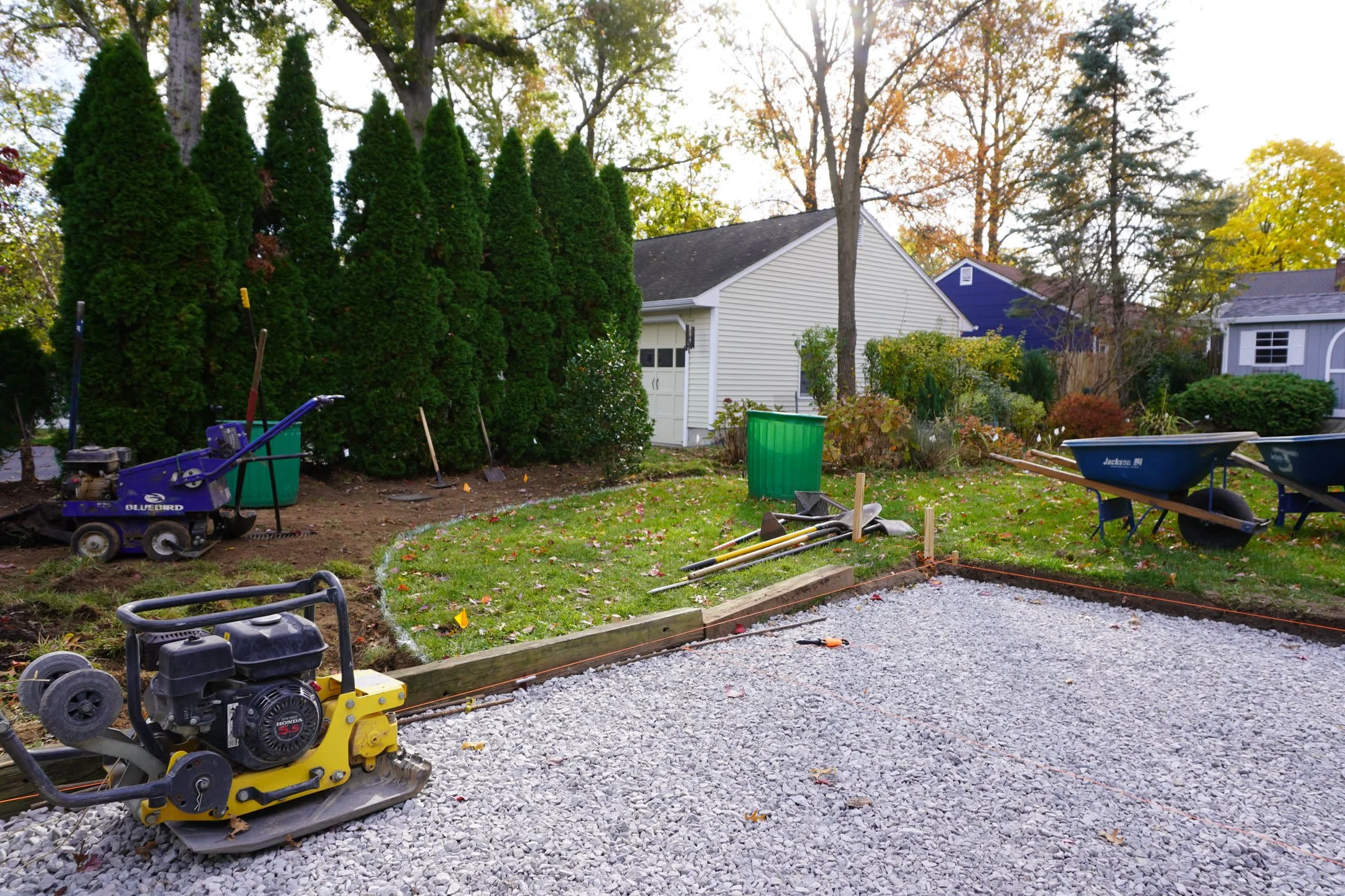 Compacting Gravel Patio