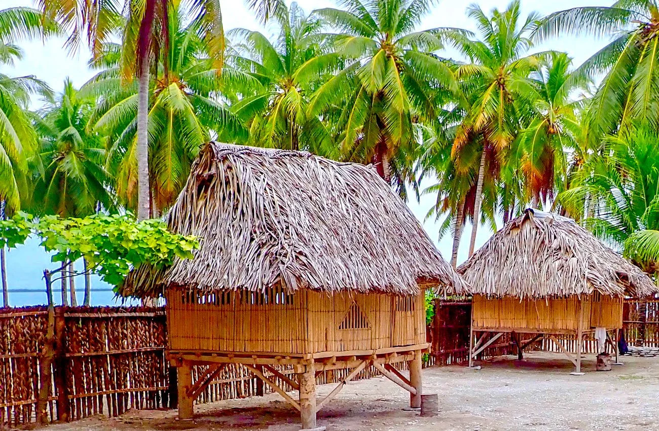 Fanning Island Thatched Huts