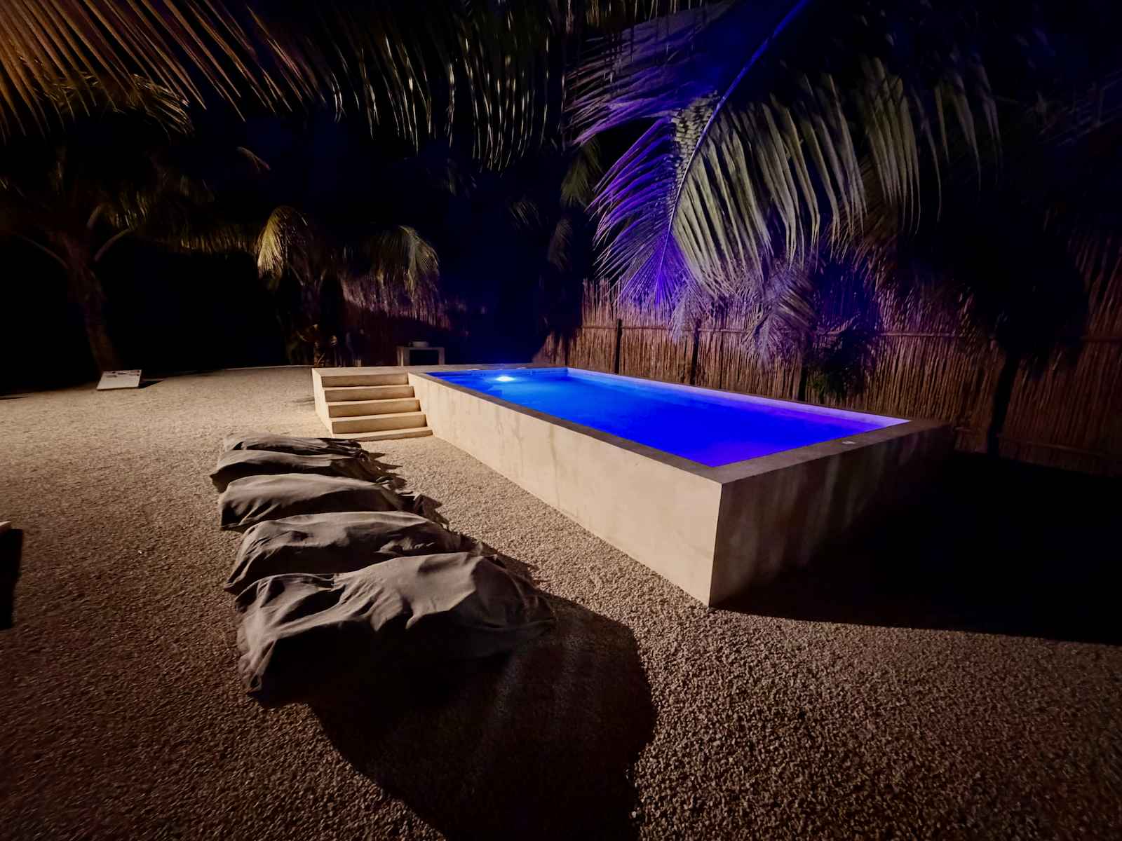 the swimming pool at Xcalak Paradise Lodge