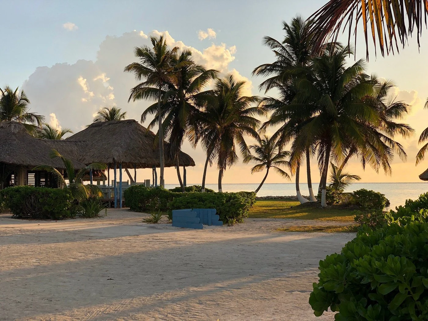 Beachfront view at Costa de Cocos in Xcalak