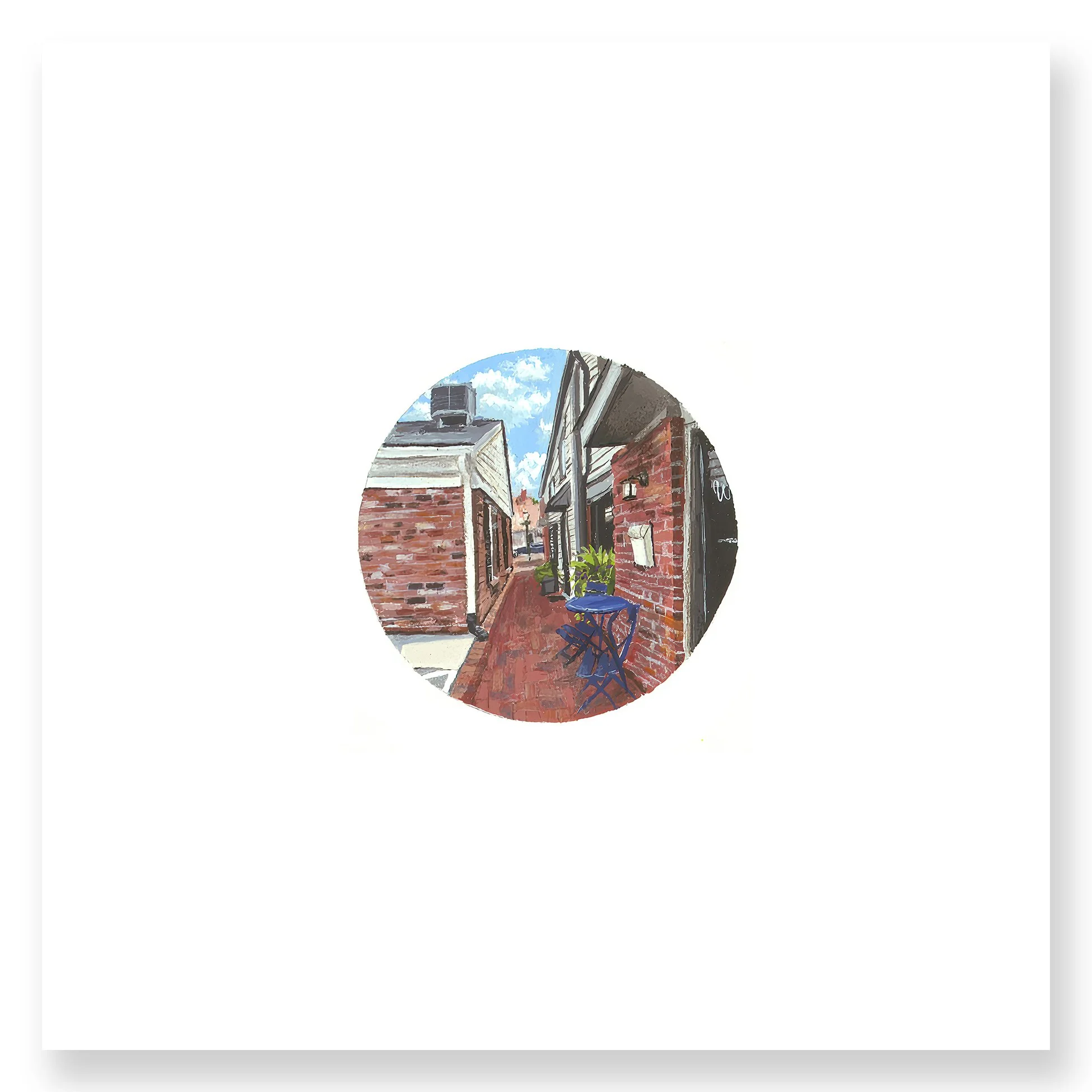 The Alley | Zionsville Field Notes Print
