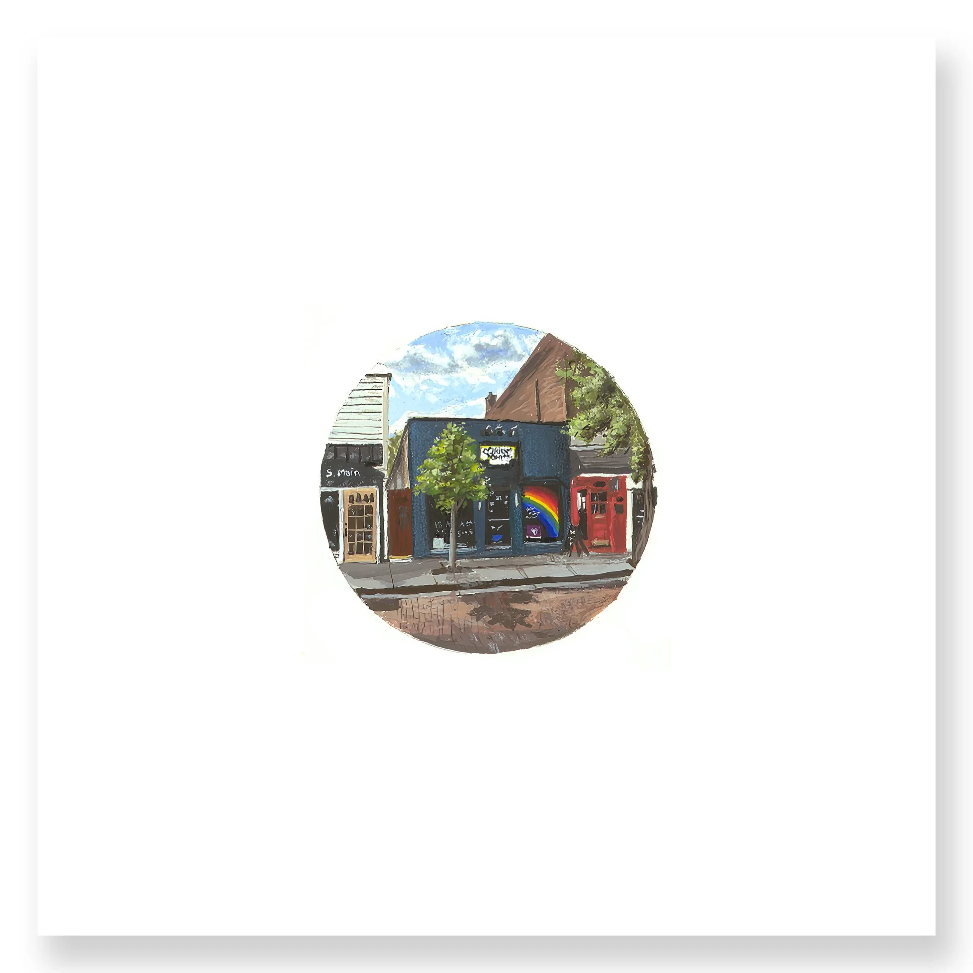 Curious Squirrel Bookshop | Zionsville Field Notes Print