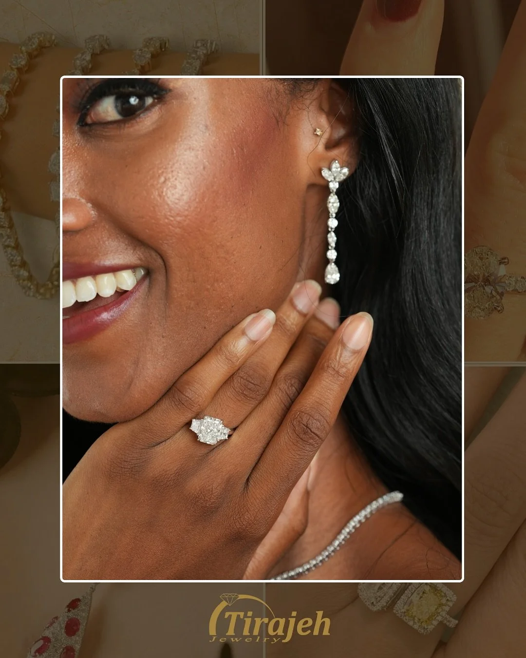 There&rsquo;s a certain magic in the moment she becomes a bride. 🤍

From the sparkle of her jewelry to the glow in her smile, every detail tells a story of love, grace, and new beginnings.

Handcrafted in luminous 18K gold and set with exquisite dia