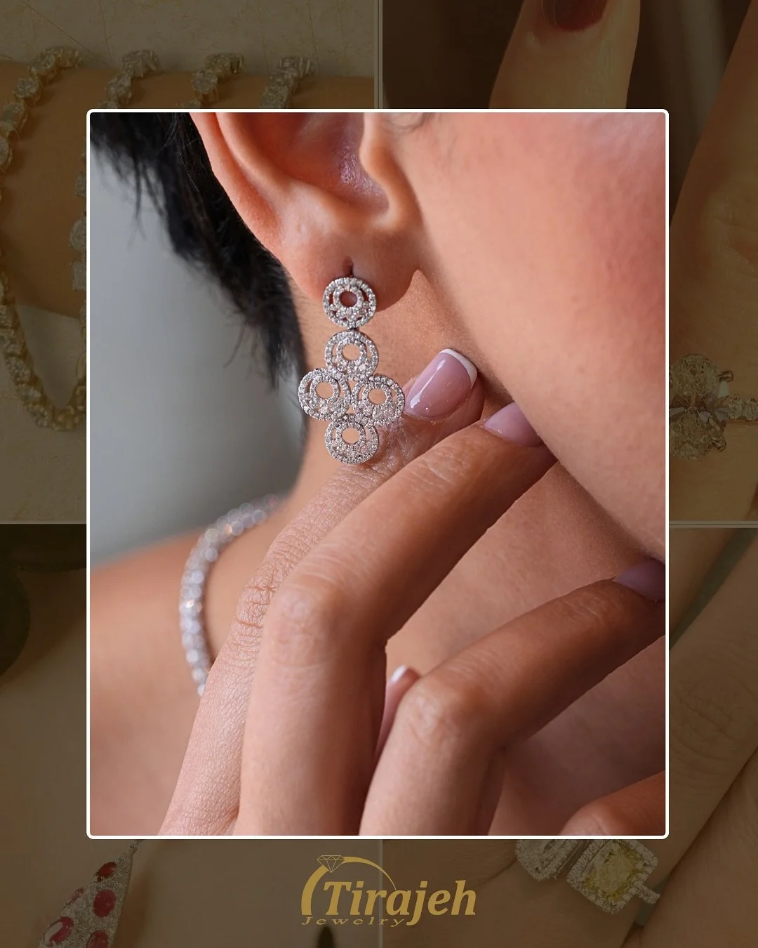 Earrings that define timeless elegance. 🍒

Crafted in luminous 18K gold and set with brilliant diamonds, each pair is designed to enhance your natural beauty with effortless sophistication.

At Tirajeh Jewelry, we believe true style is forever &mdas