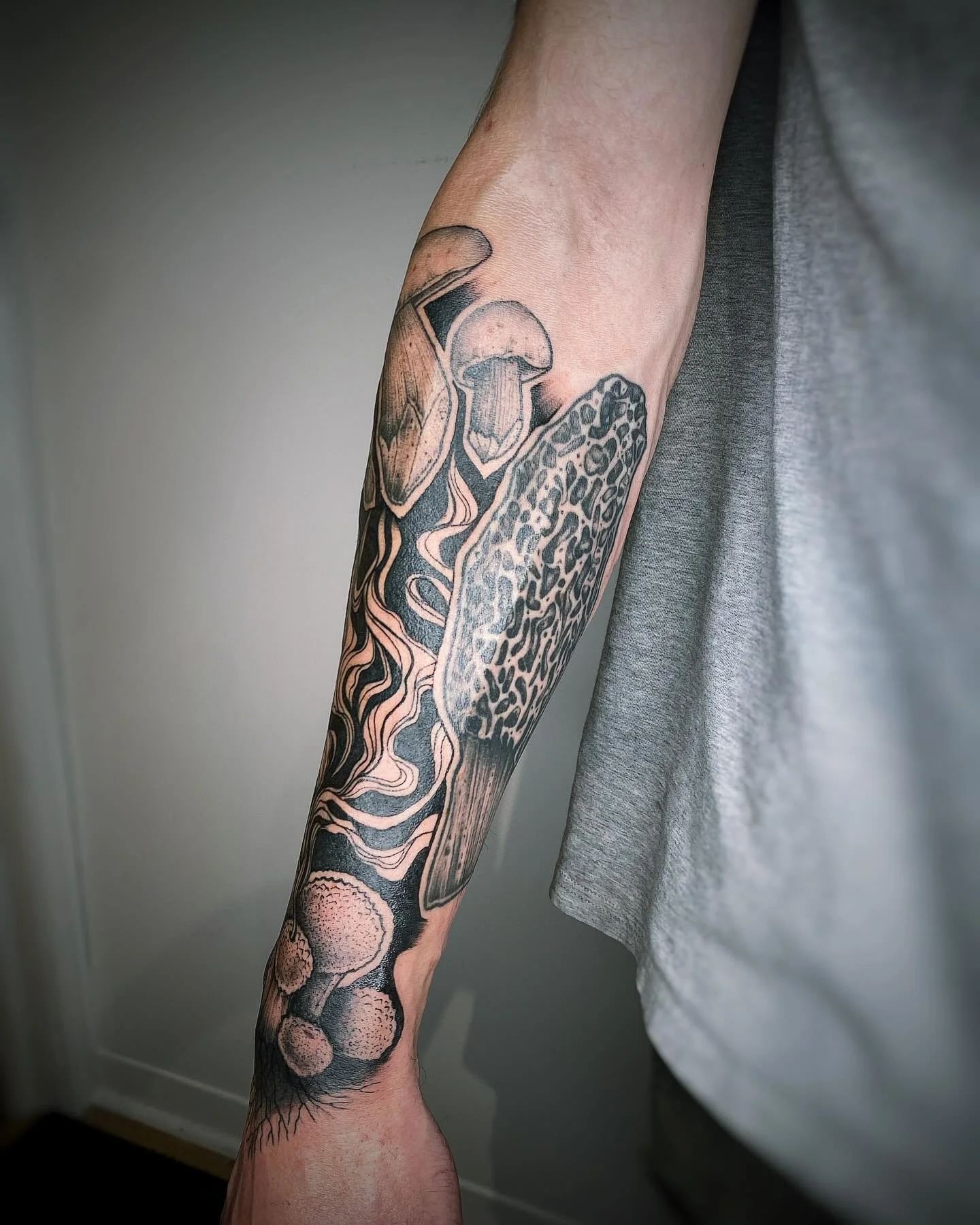 #mushroomtattoo Toujours en processus!