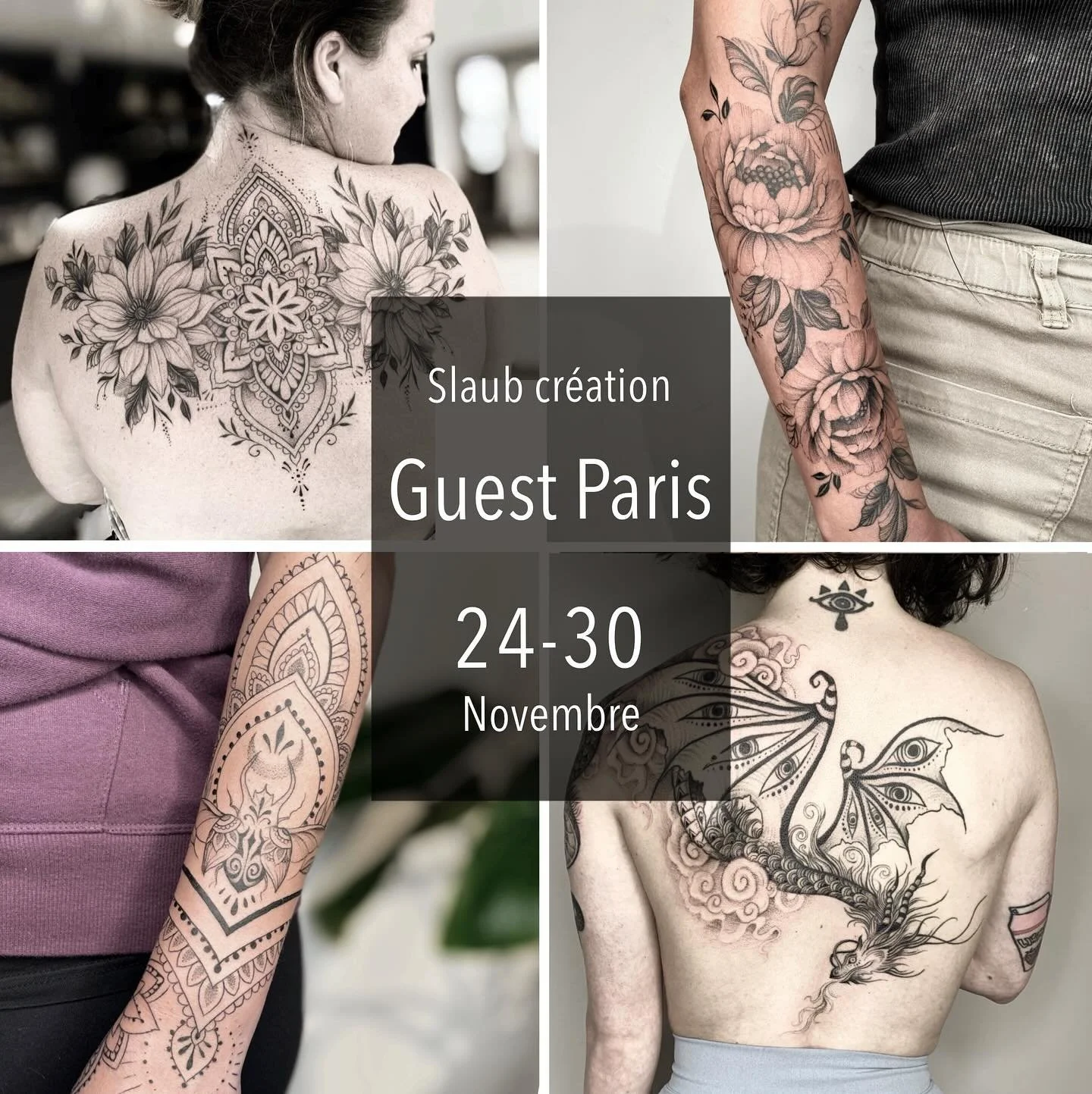 🖤 GUEST PARIS 🖤
Il me reste 2 places de disponible  pour mon guest à Paris du 24 au 30 novembre 🖤
Pour un projet personnalisé, écris-moi en MP et on pourra en discuter 🌸
Chez @le.gamin.a.dix.doigts ✨ (Paris 11e).
#TattooPa