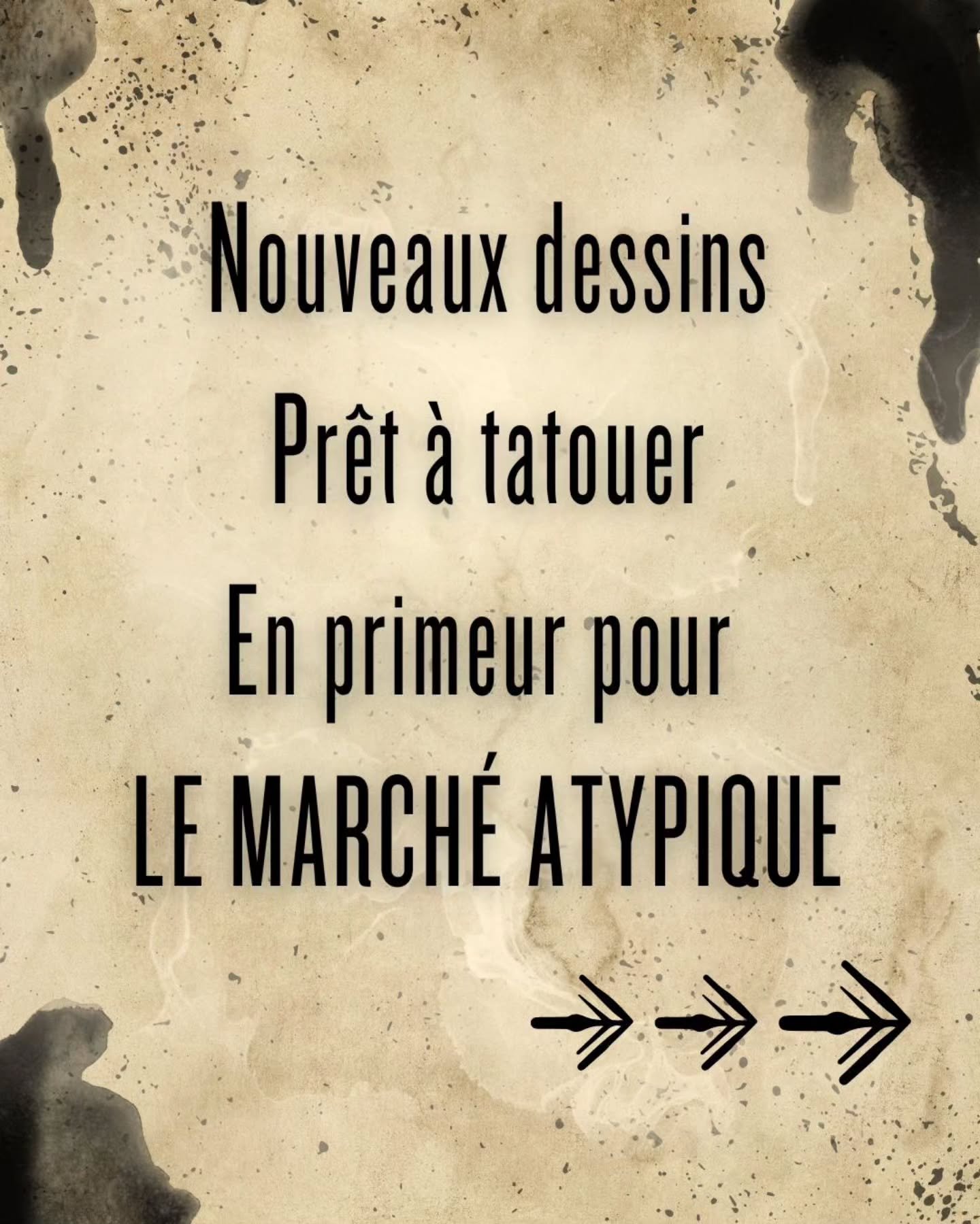 🕯️ Nouveaut&eacute;s exclusives pour @le_marche_atypique &ndash; Longueuil
Ce  samedi 22 novembre, j&rsquo;apporte une collection in&eacute;dite de dessins pr&ecirc;ts &agrave; tatouer, cr&eacute;&eacute;s sp&eacute;cialement pour l&rsquo;&eacute;v&