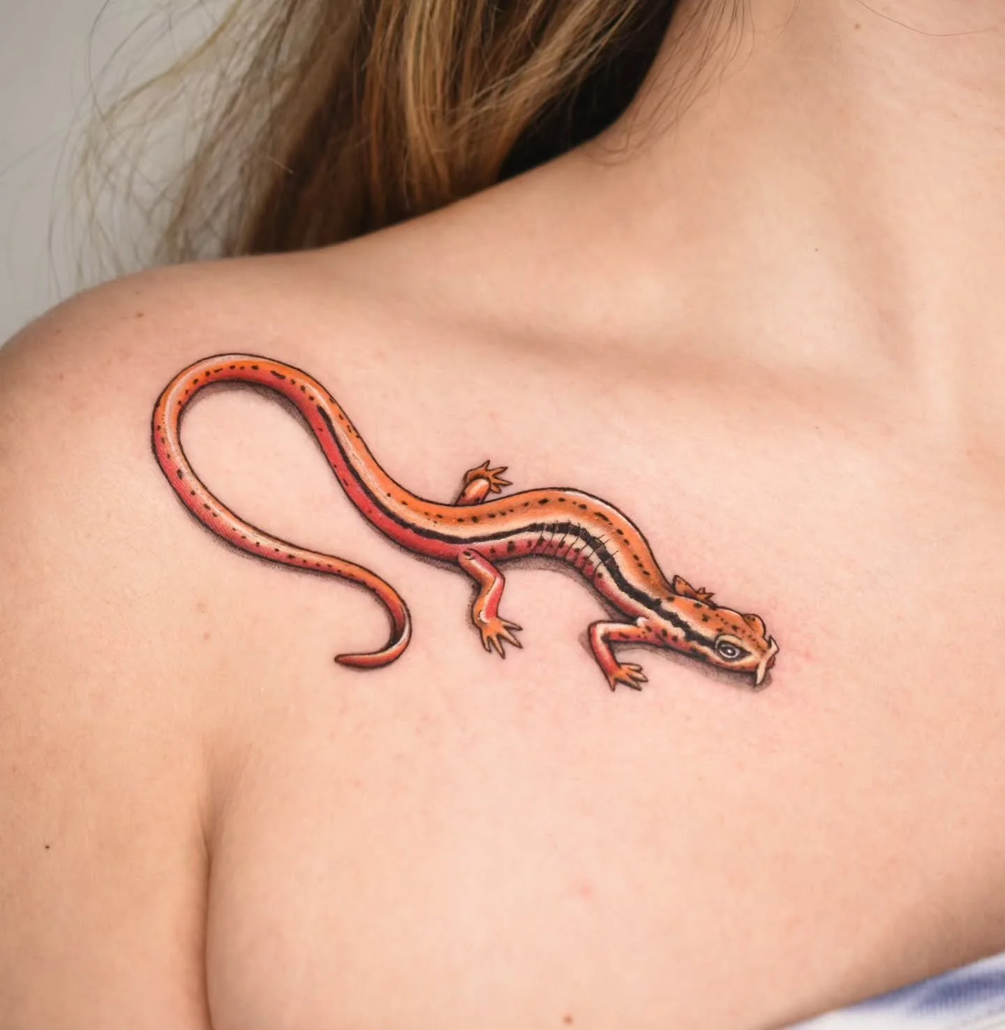 Il y a des rencontres qui ne s&rsquo;oublient pas.

Cette salamandre fait partie de ma fiche de l&rsquo;&eacute;l&eacute;ment Feu.🔥
Elle a crois&eacute; le chemin de ma cliente &agrave; @le_marche_atypique &hellip; et quelque chose a vibr&eacute;.

