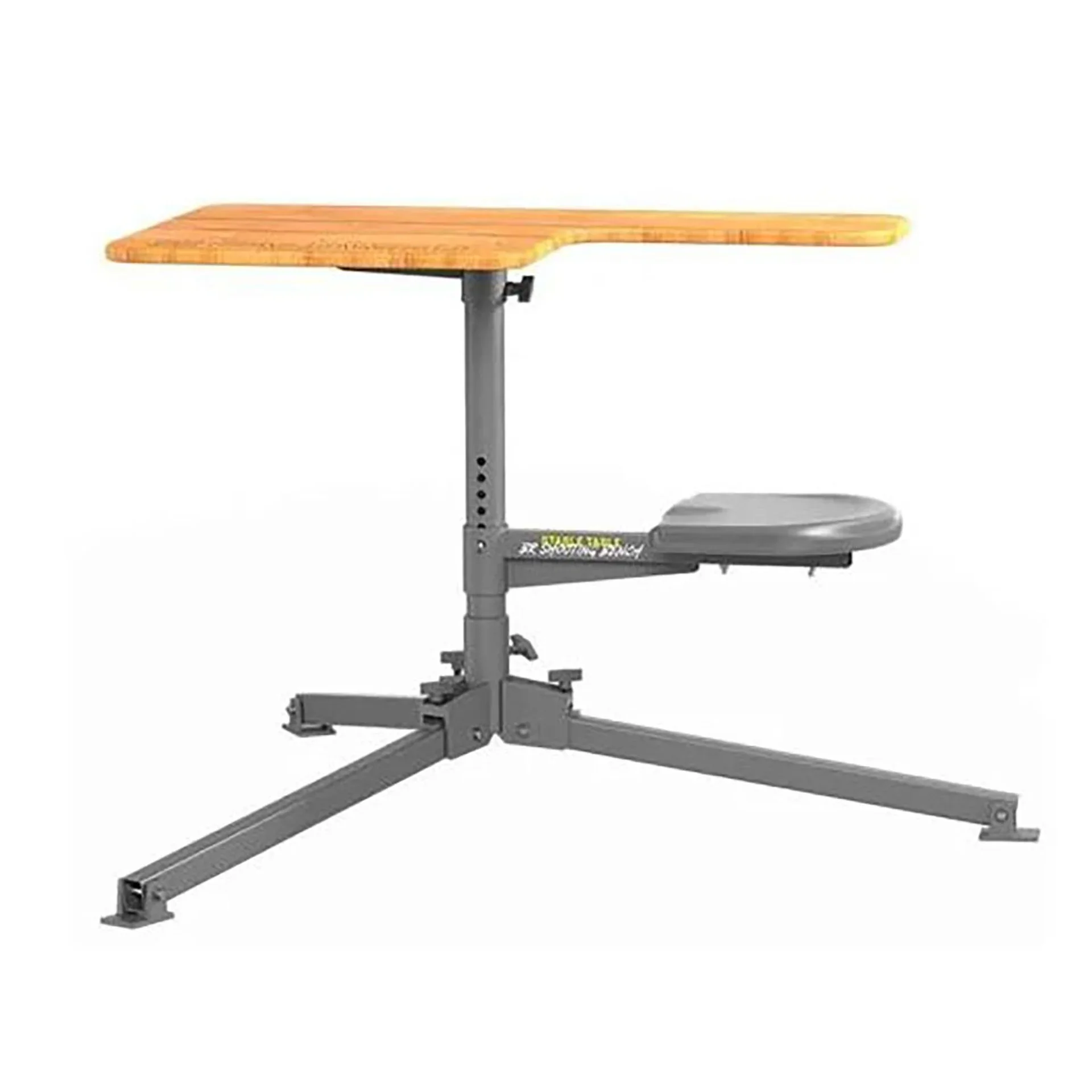 CALDWELL SHOOTING SUPPLIES Stable Table BR Shooting Bench w/Red Oak Table & Steel Frame