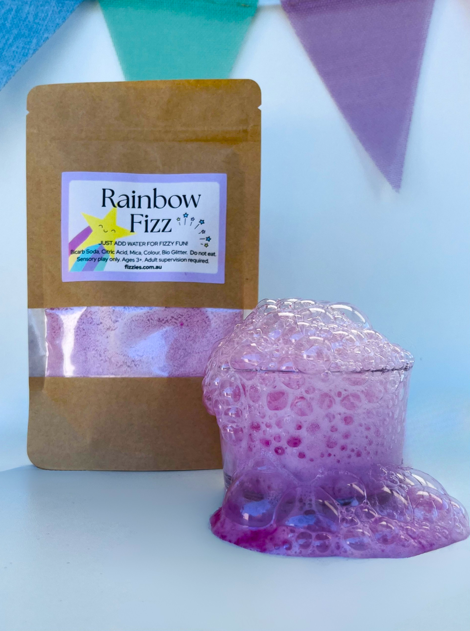 Rainbow Fizz - Pink Fairy Floss