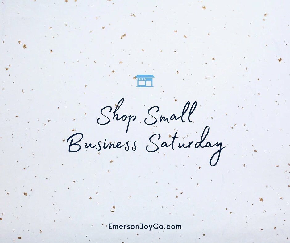 Happy Small Business Saturday! 🎉 

Enjoy amazing deals on almost everything online. Your support means the world to Emerson Joy Co. 🖤 Shop now and treat yourself to something special! ✨ 

#SmallBusinessSaturday #ShopSmall #EmersonJoyCo #ThankYou