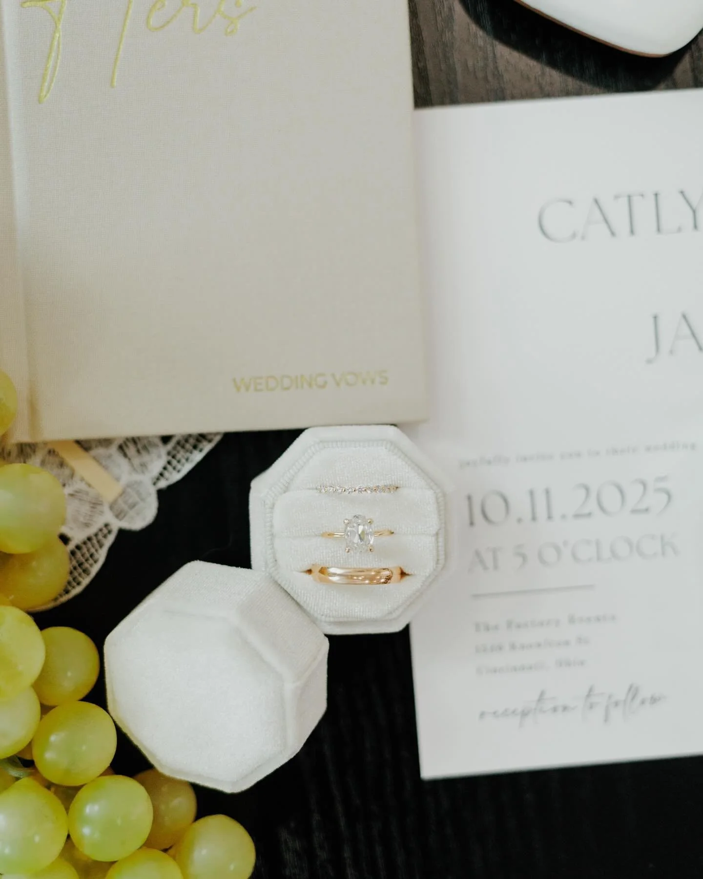 Details from Cat &amp; Jarid&rsquo;s special day 🤍

#weddingphotography #weddingphotographers #travelweddingphotography #daytonohioweddingphotography #cincinnativenues #cincinnati #thefactoryevents