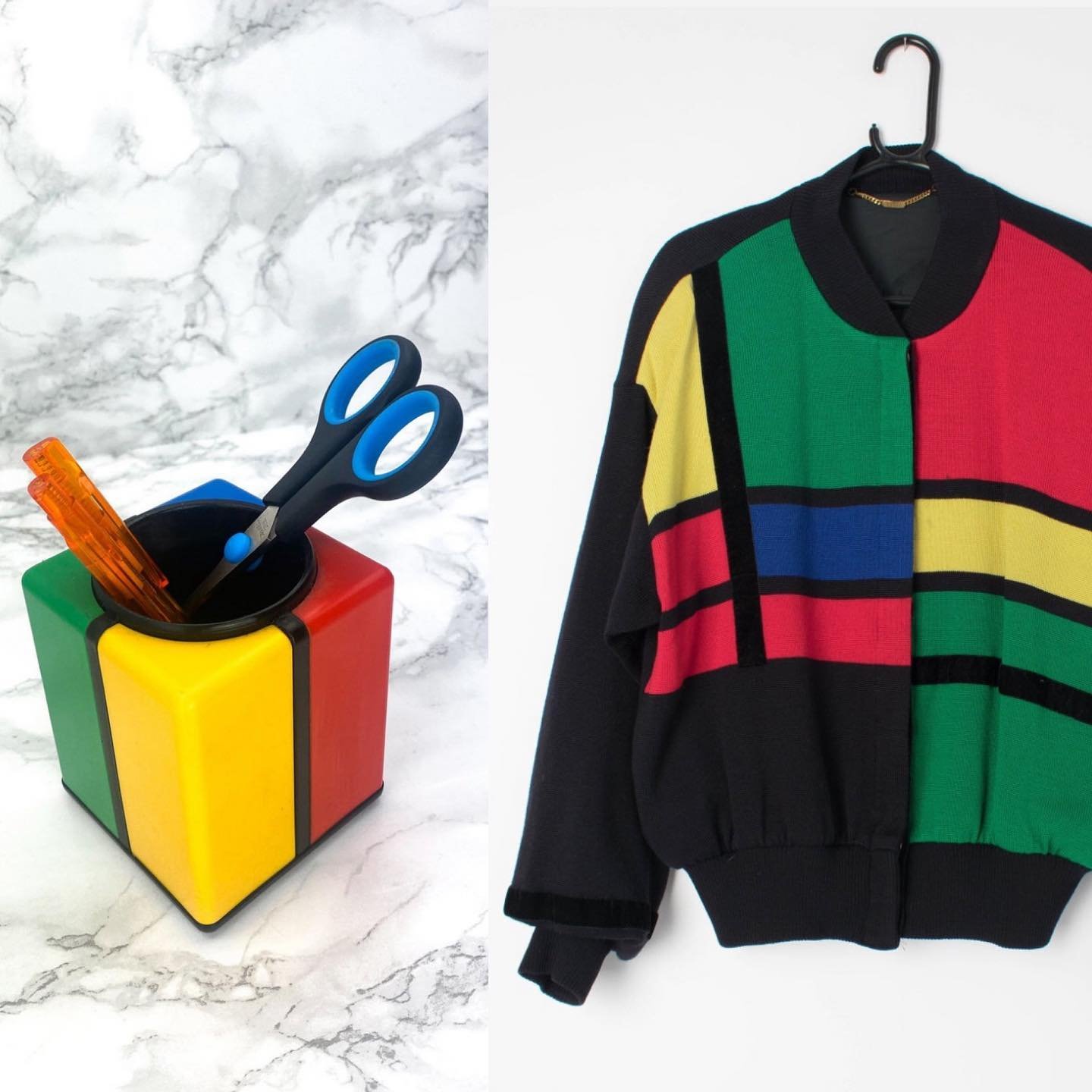 pen holder from @bibi.vin on etsy. sweater from @stcyrvintage on etsy 
.
.
.
#etsy #etsysellersofinstagram #etsyfinds #match #vintagematch #vtg #vintage #vintageclothing #vtgmatchmaker